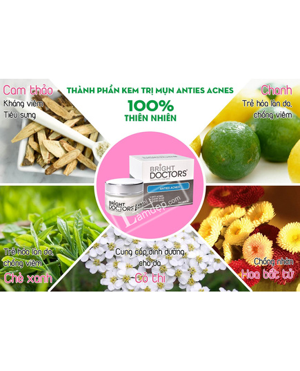 Hình Ảnh Kem Trị Mụn Anties Acnes Bright Doctors, 3 hình ảnh - sieuthilamdep.com