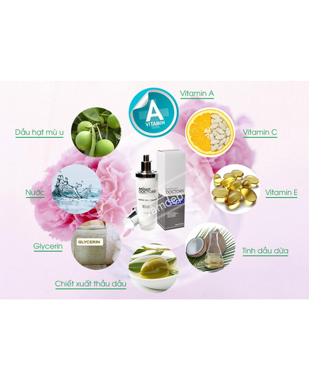 Hình Ảnh Bộ Sản Phẩm Tắm Trắng Da Toàn Thân Hoàn Hảo Body White Shower, White Body Cream & Sun Body Lotion Bright Doctors, 4 hình ảnh - sieuthilamdep.com