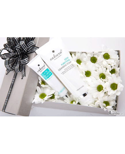 Hình Ảnh Bộ Đôi Trị Mụn Hiệu Quả Tận Gốc Acne Clearing Cream & Deep Purifying Cleansing Foam Sakura, 2 hình ảnh - sieuthilamdep.com