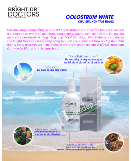 Hình Ảnh Bộ Sữa Non - Tắm - Ủ - Dưỡng Toàn Thân Colostrum White, Colstrum Smooth & White Body Cream Bright Doctors, 2 hình ảnh - sieuthilamdep.com Hình Ảnh Bộ Sữa Non - Tắm - Ủ - Dưỡng Toàn Thân Colostrum White, Colstrum Smooth & White Body Cream Bright Doctors, 2 hình ảnh - sieuthilamdep.com