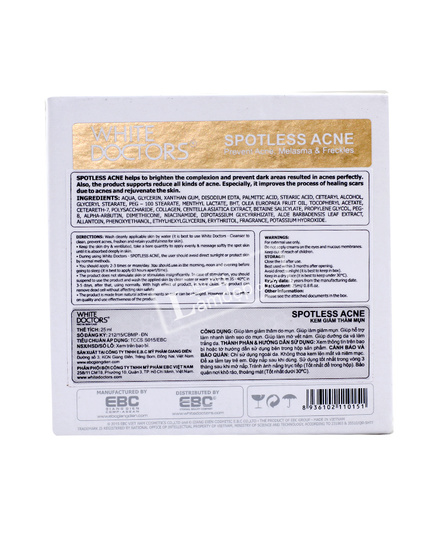 Hình Ảnh Kem Trị Thâm Mụn Làm Trắng Da White Doctors - Spotless Acne, 4 hình ảnh - sieuthilamdep.com Hình Ảnh Kem Trị Thâm Mụn Làm Trắng Da White Doctors - Spotless Acne, 4 hình ảnh - sieuthilamdep.com