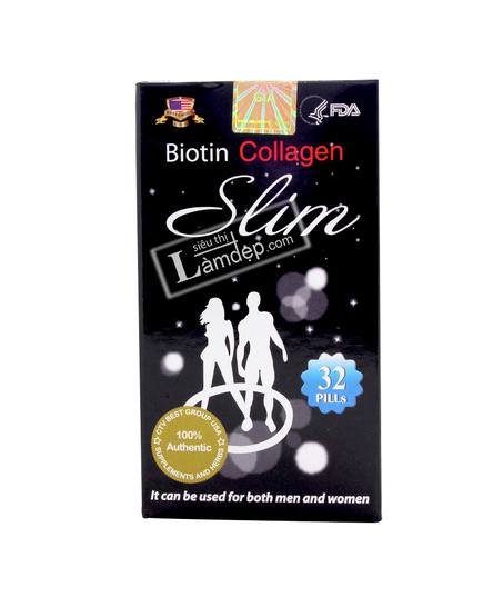 Hình Ảnh Thuốc Giảm Cân BIOTIN COLLAGEN SLIM Đẹp Da Đẹp Tóc Mỹ, 5 hình ảnh - sieuthilamdep.com