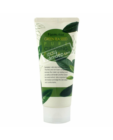 Hình Ảnh Sữa Rửa Mặt Mềm Mịn Da Chiết Xuất Trà Xanh FarmStay Pure Cleansing Foam - Green Tea Seed, 5 hình ảnh - sieuthilamdep.com Hình Ảnh Sữa Rửa Mặt Mềm Mịn Da Chiết Xuất Trà Xanh FarmStay Pure Cleansing Foam - Green Tea Seed, 5 hình ảnh - sieuthilamdep.com