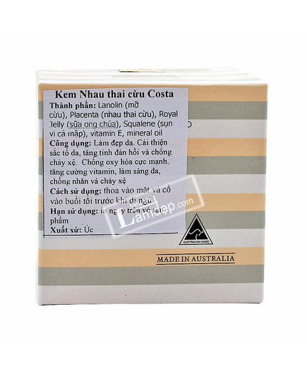 Hình Ảnh Kem Nhau Thai Cừu Placenta Cream Costar, 4 hình ảnh - sieuthilamdep.com
