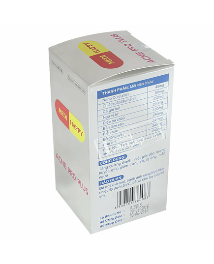 Hình Ảnh Acne Pro Plus Medi Happy - Thực Phẩm Hỗ Trợ Trị Mụn Làm Mờ Sẹo Thâm, 3 hình ảnh - sieuthilamdep.com Hình Ảnh Acne Pro Plus Medi Happy - Thực Phẩm Hỗ Trợ Trị Mụn Làm Mờ Sẹo Thâm, 3 hình ảnh - sieuthilamdep.com