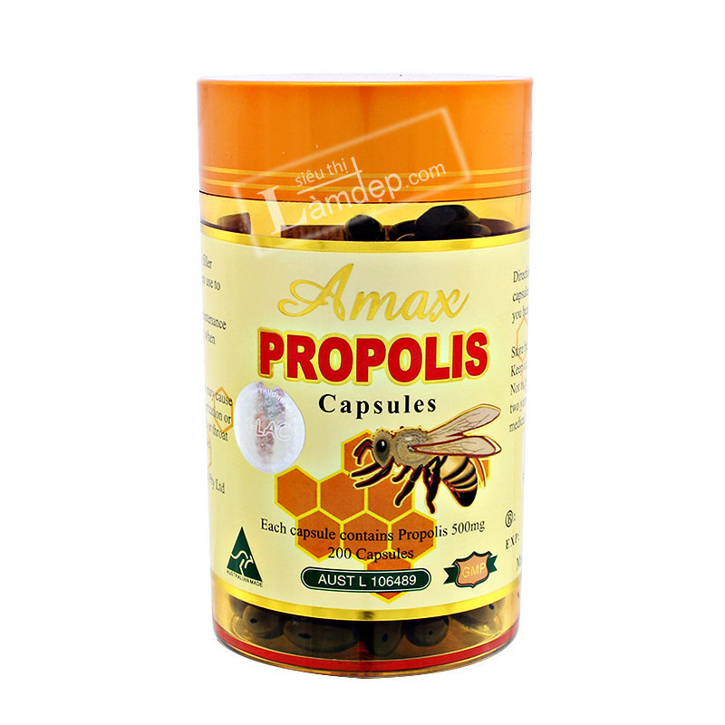 Viên Uống Sáp Ong Amax Propolis ( 500mg x 200 Viên)